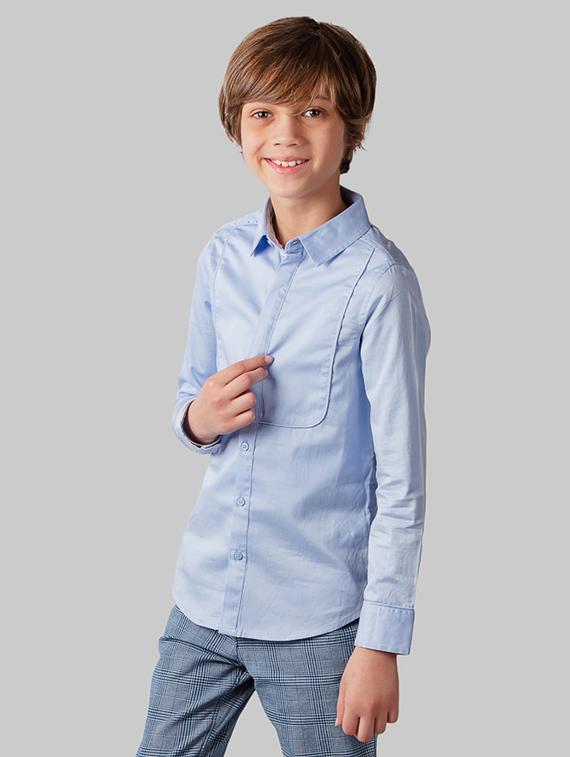 long sleeved concealed placket shirt - 16721775 - Zoom Image - 2