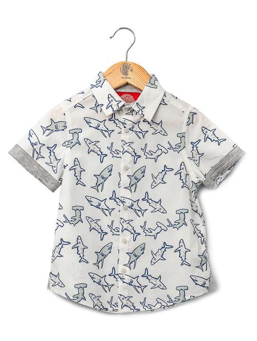 grey cotton regular shirt - 16721777 - Standard Image - 1