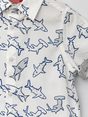 grey cotton regular shirt - 16721777 - Standard Image - 3