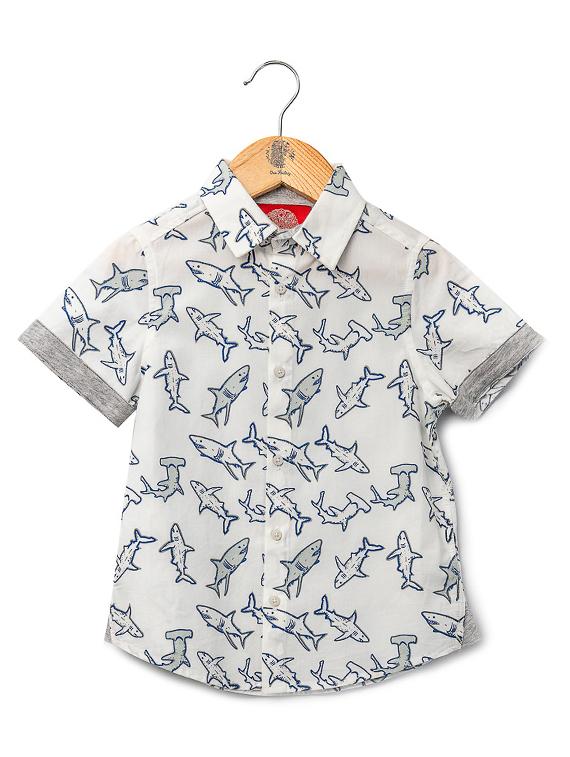 grey cotton regular shirt - 16721777 - Zoom Image - 1
