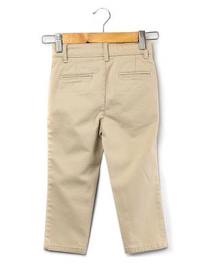 beige cotton casual trouser - 16721787 - Standard Image - 2