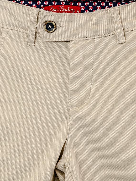 beige cotton casual trouser - 16721787 - Zoom Image - 3