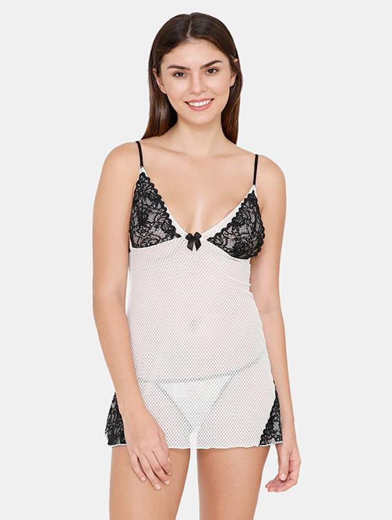 lace detail cami neck babydoll - 16721860 - Zoom Image - 1