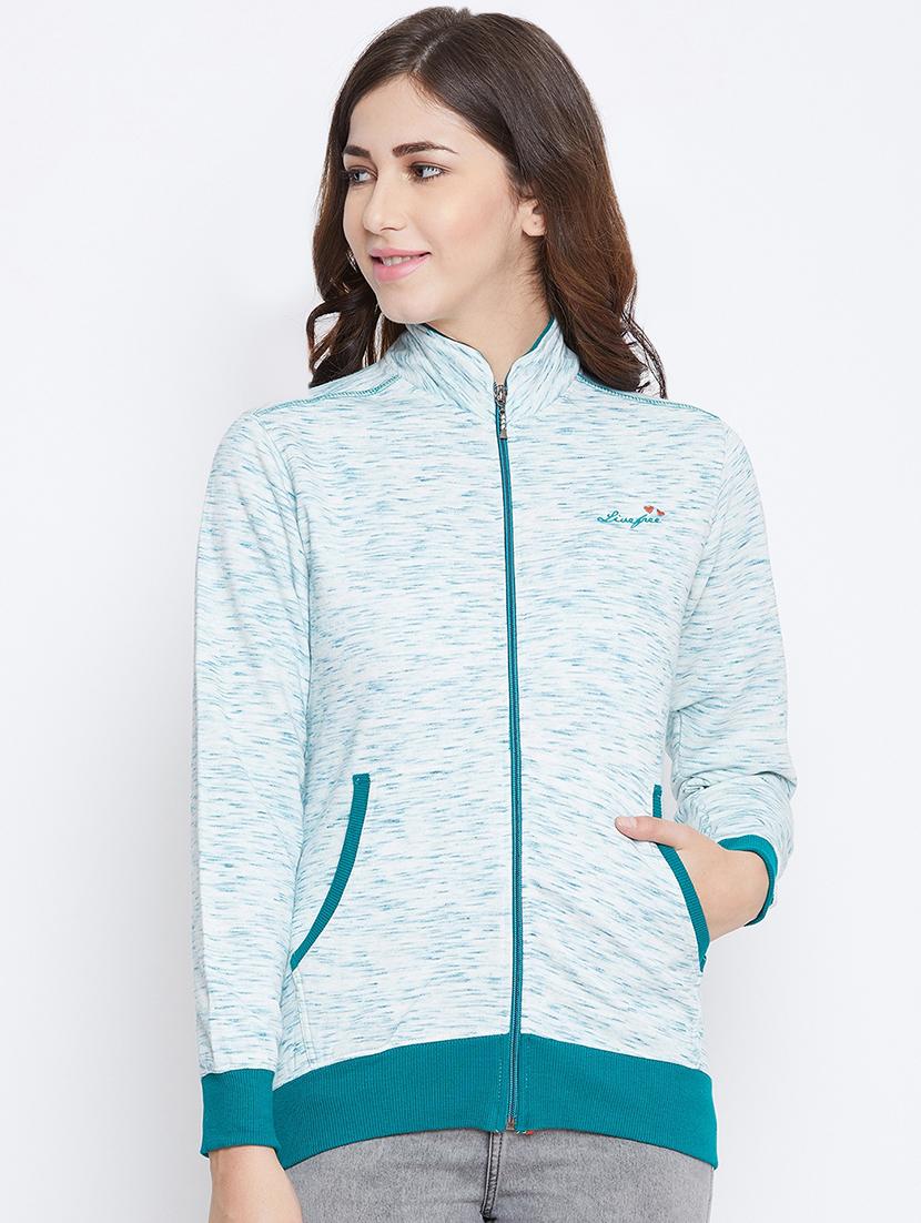 mandarin neck melange jacket - 16721864 - Zoom Image - 1
