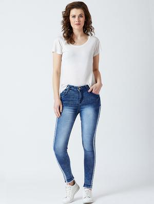 mid rise side tapping jean - 16721891 - Standard Image - 4