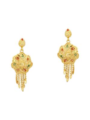 multi colored metal necklaces and earring - 16721930 - Standard Image - 3