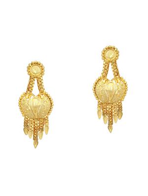 gold metal necklaces and earring - 16721941 - Standard Image - 3