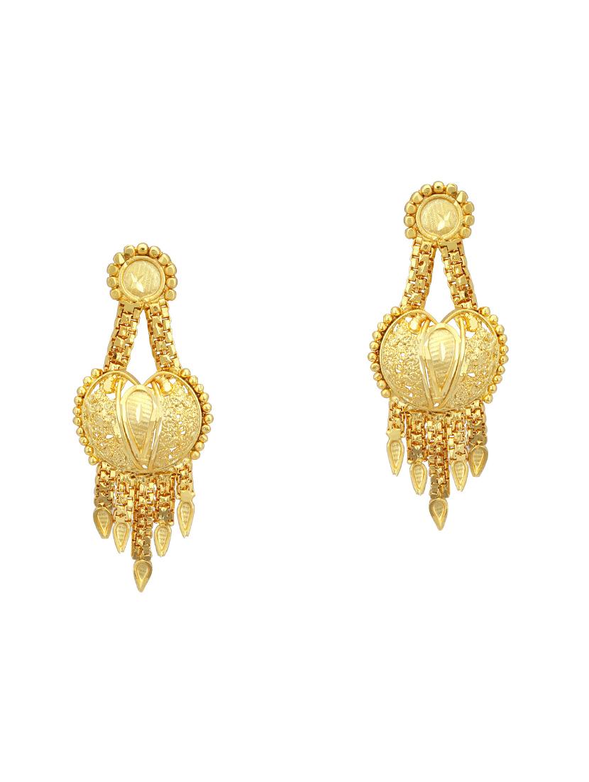 gold metal necklaces and earring - 16721941 - Zoom Image - 3