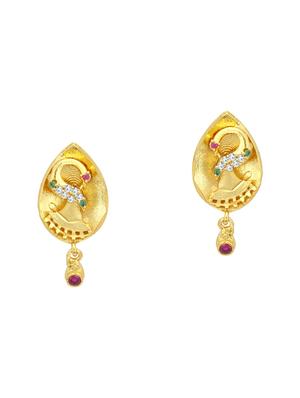 gold metal necklaces and earring - 16721945 - Standard Image - 3