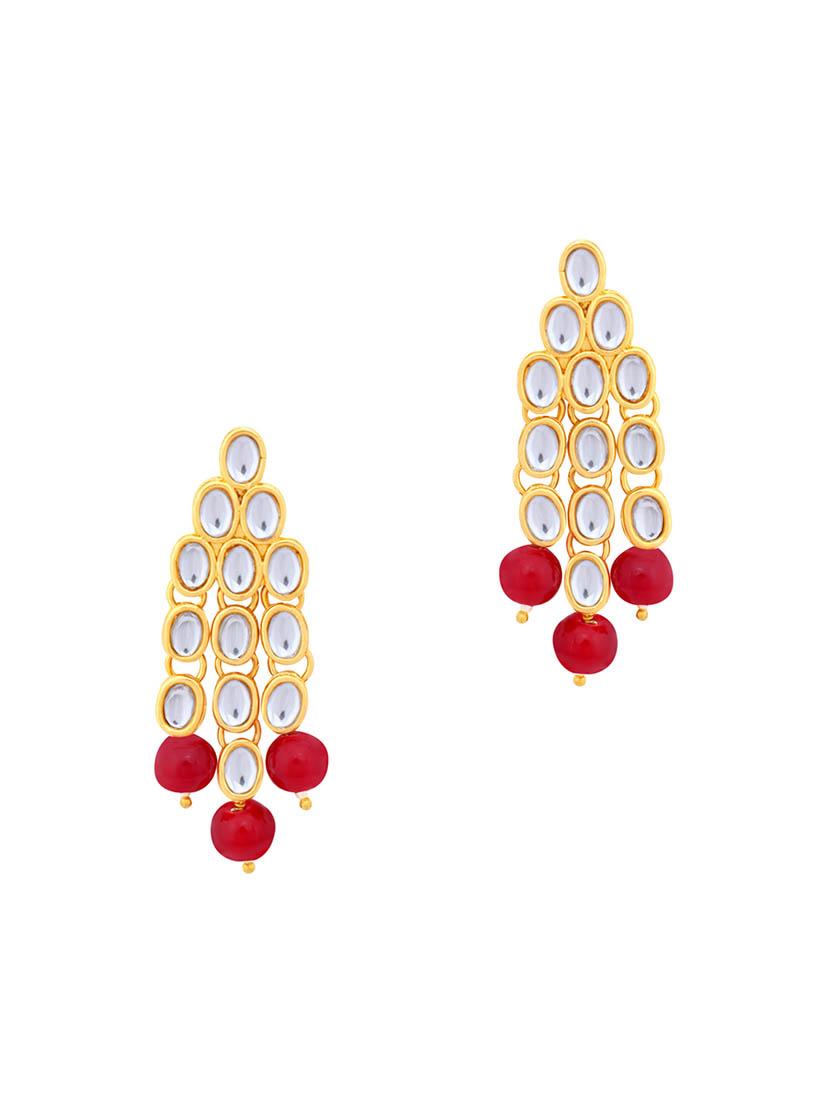 red metal necklaces and earring - 16722109 - Zoom Image - 3