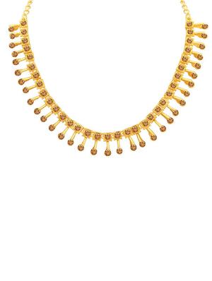 brown metal necklaces and earring - 16722472 - Standard Image - 2
