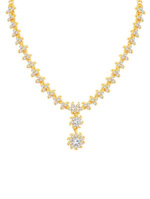 white metal necklaces and earring - 16722488 - Standard Image - 2
