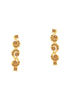 brown metal necklaces and earring - 16722490 - Standard Image - 3