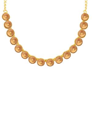 brown metal necklaces and earring - 16722540 - Standard Image - 2