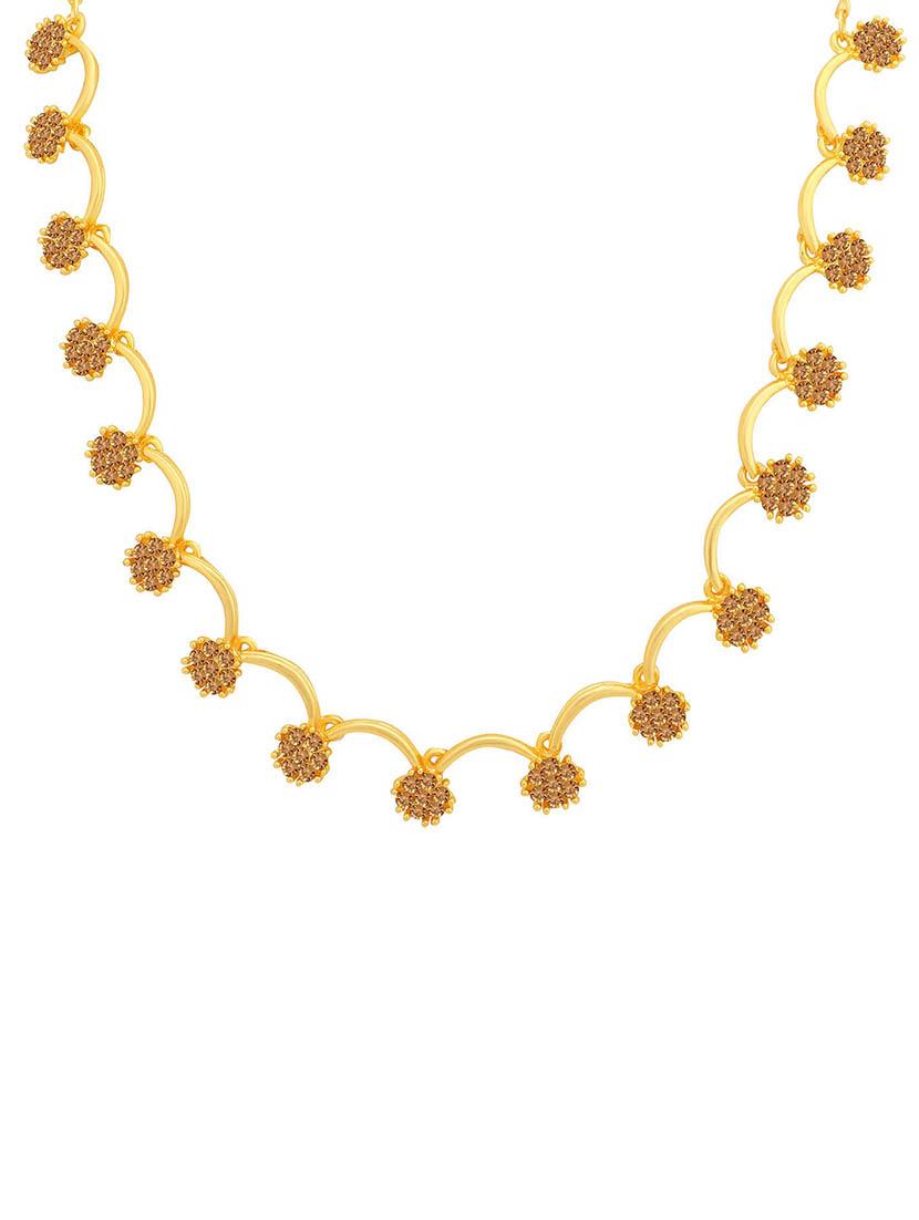 brown metal necklaces and earring - 16722548 - Zoom Image - 2