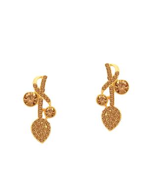 brown metal necklaces and earring - 16722583 - Standard Image - 3