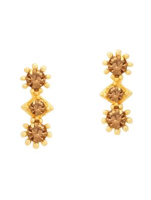 brown metal necklaces and earring - 16722601 - Standard Image - 3