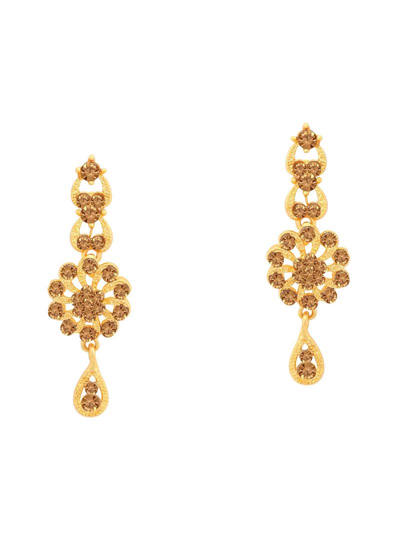 brown metal necklaces and earring - 16722629 - Zoom Image - 3