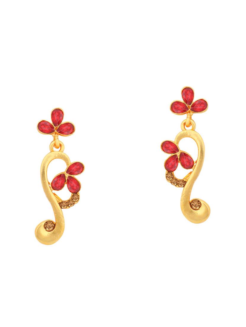red metal necklaces and earring - 16722671 - Zoom Image - 3