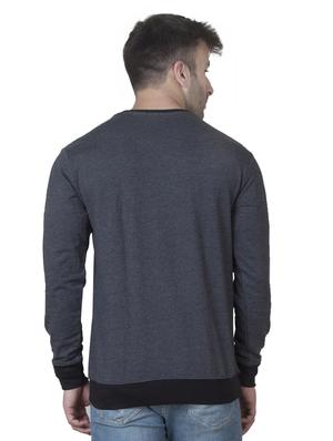 grey color block sweatshirt - 16722719 - Standard Image - 3