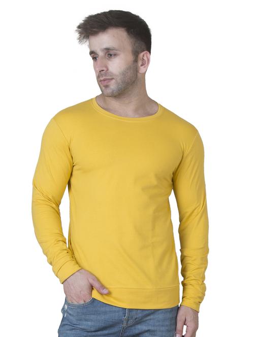yellow solid sweatshirt - 16722720 - Standard Image - 1