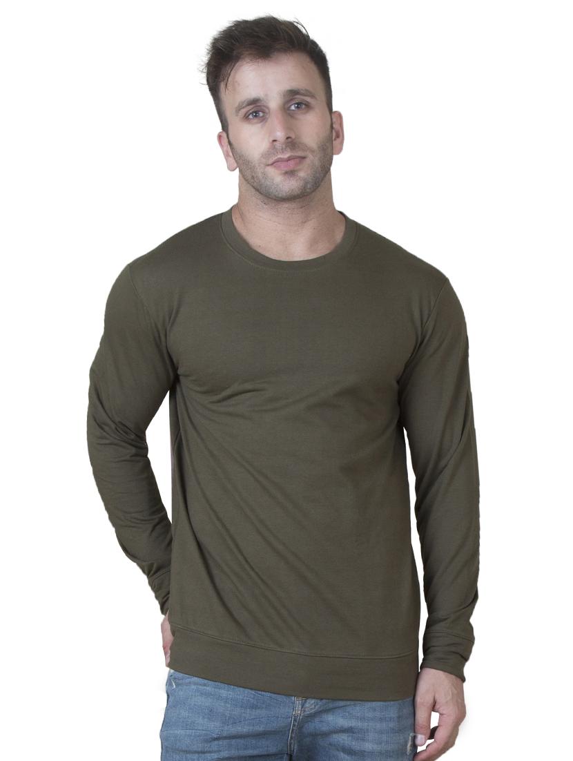 green solid sweatshirt - 16722721 - Zoom Image - 1