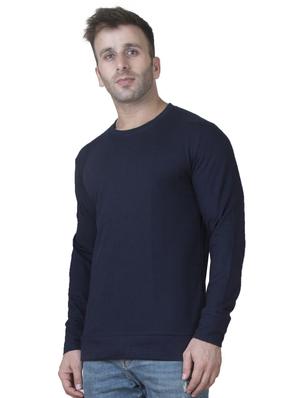 navy blue solid sweatshirt - 16722722 - Standard Image - 2