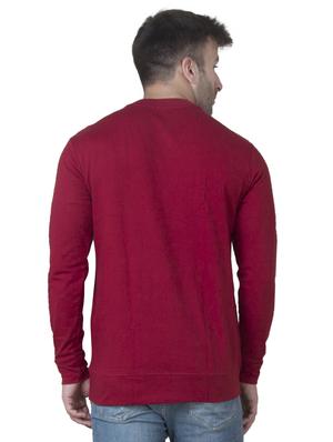 red solid casual jacket - 16722723 - Standard Image - 3