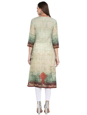 paisley straight kurta - 16722735 - Standard Image - 3