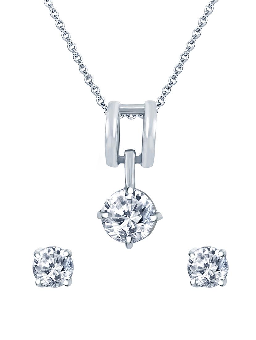 silver metal pendants and earring - 16723024 - Zoom Image - 1