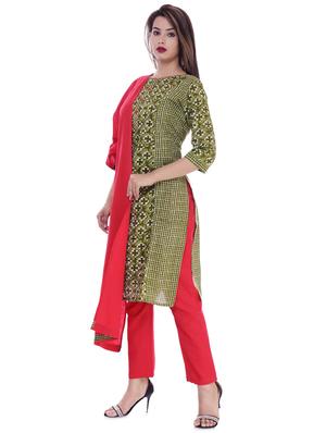 printed kurta pant set - 16723074 - Standard Image - 2