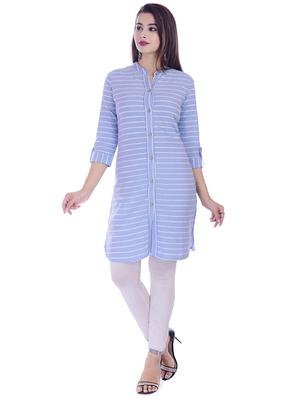 striped straight kurta - 16723114 - Standard Image - 4