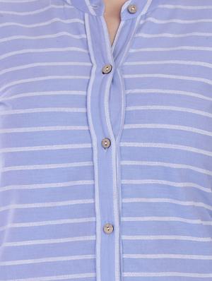 striped straight kurta - 16723114 - Standard Image - 5