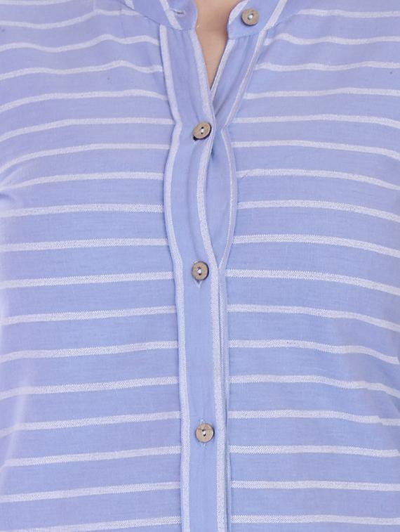 striped straight kurta - 16723114 - Zoom Image - 5
