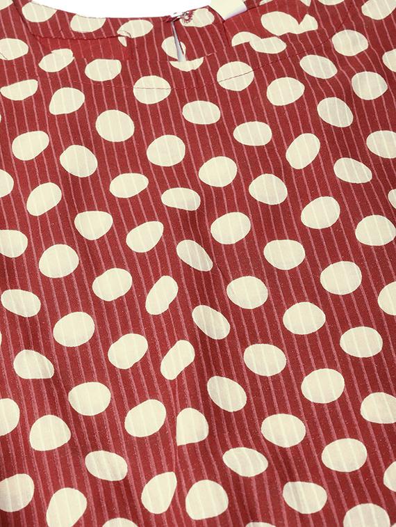 tie front polka dot a-line dress - 16723216 - Zoom Image - 4