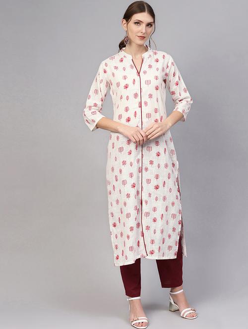 printed kurta pant set - 16723228 - Standard Image - 1