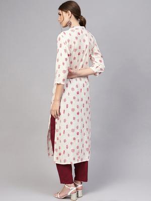 printed kurta pant set - 16723228 - Standard Image - 3