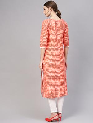 leheriya kurta pant set - 16723233 - Standard Image - 3