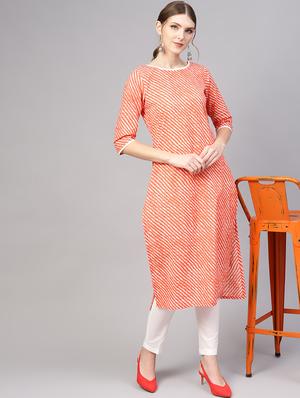 leheriya kurta pant set - 16723233 - Standard Image - 4