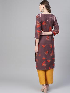 printed kurta palazzo set - 16723237 - Standard Image - 3