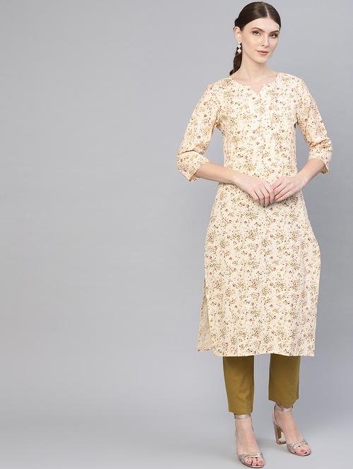 floral print kurta palazzo set - 16723238 - Standard Image - 1