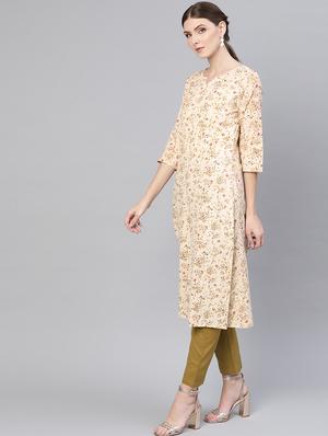 floral print kurta palazzo set - 16723238 - Standard Image - 2