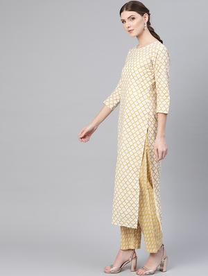 printed kurta palazzo set - 16723243 - Standard Image - 2