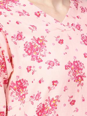 floral straight kurta - 16723250 - Standard Image - 4