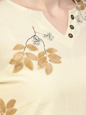 bell sleeves straight kurta - 16723252 - Standard Image - 4