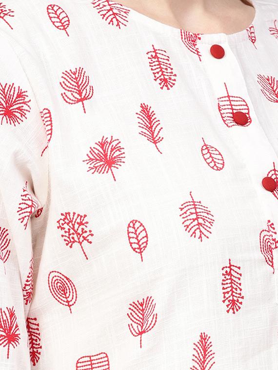 printed straight kurta - 16723259 - Zoom Image - 4