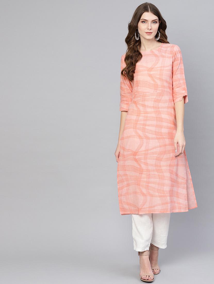 printed straight kurta - 16723268 - Zoom Image - 1
