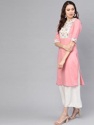 solid straight kurta - 16723273 - Standard Image - 2