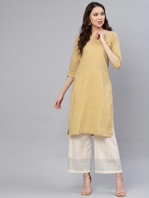 printed straight kurta - 16723278 - Standard Image - 1