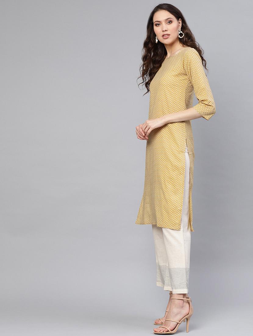 printed straight kurta - 16723278 - Zoom Image - 2